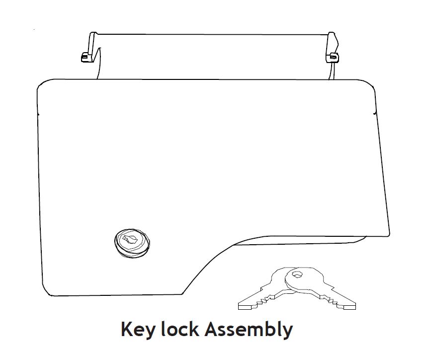 Amana KL03E PTAC Control Door Panel with Key Lock Kit