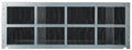 Amana SGK01B PTAC Stamped Aluminum Exterior Grille Clear
