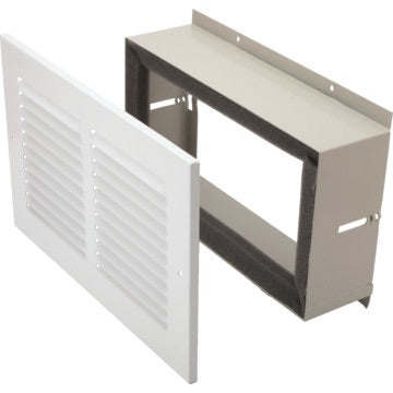 Amana TDK02B Terminal Duct Kit, Sleeve And Grille For Fitting A Duct Extension Through The Wall, 11-1/4W x 6"H