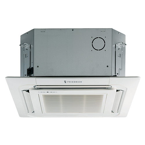 Friedrich Floating Air Pro FPHFC18A3D Ductless Ceiling Cassette Mounted Unit, 18,000 BTU, Inverter Heat Pump, Internal Condensate Pump, Auto Restart and DiamnondGlo Corrosion Protection