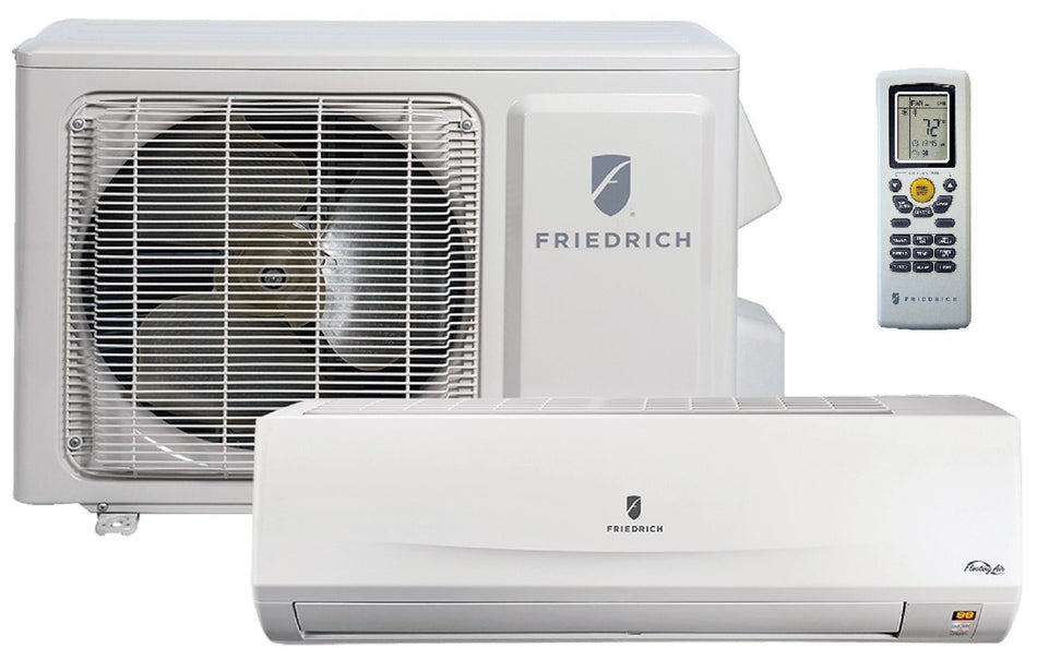 Friedrich FSHW183D 18,000 BTU Ductless Mini Split, Single Zone, 230/208 Volt, SEER Rating of 16.0, Floating Air System, Inverter Heat Pump, Consists of Indoor Unit with Remote and Inverter Outdoor Condenser