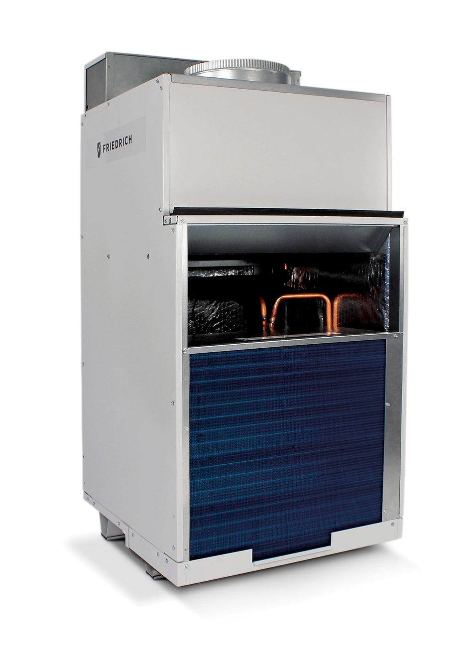 Friedrich VHA18K25RCQ Vertical PTAC Air Conditioner with Heat Pump, 17,000 BTU, 230/208 Volt, EER Rating of 9.1, 2.5 kW, Hard Wired Connection, Wall Plenums, Architectural Louvers, Return Air Access Panels Needed for New Installations Sold Separately, usu