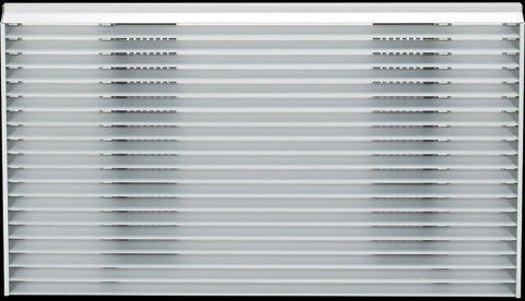 GE RAG14E Through Wall Louvered Architectural Aluminum Grille, Clear for GE Built-in Series
