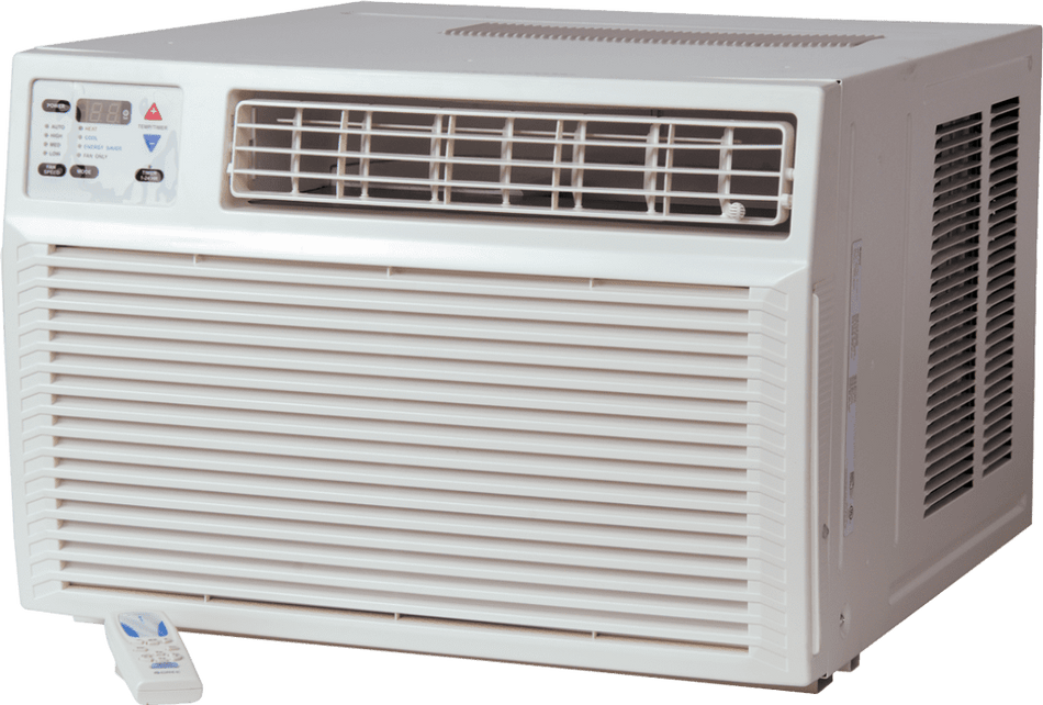 Amana AH093G35AX Window Air Conditioner with HEAT PUMP, 9,000 BTU, 230/208 Volt, EER Rating of 9.9, Electronic Control with LED Display and Hand Held IR Remote Control, Window Mount Kit Included