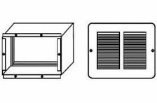 Amana TDK02B Terminal Duct Kit, Sleeve And Grille For Fitting A Duct Extension Through The Wall, 11-1/4W x 6"H