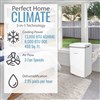 Keystone KSTAP13MFC Portable Air Conditioner, 13,000 BTU, 115 Volt, White/Grey, Remote, Self Evaporative, Electronic Controls with LED Readout with Window Vent Kit