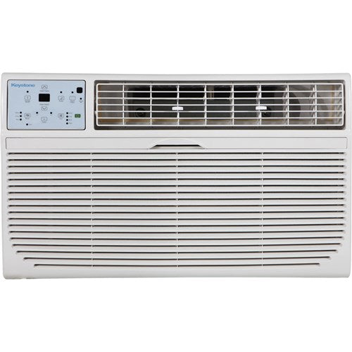 Keystone KSTAT08-1C 8,000 BTU Through the Wall Air Conditioner, 115 Volt, EER Rating of 10.6, Energy Star, Electronic Controls and Remote Control, Wall Sleeves Needed for New Installations Sold Separately