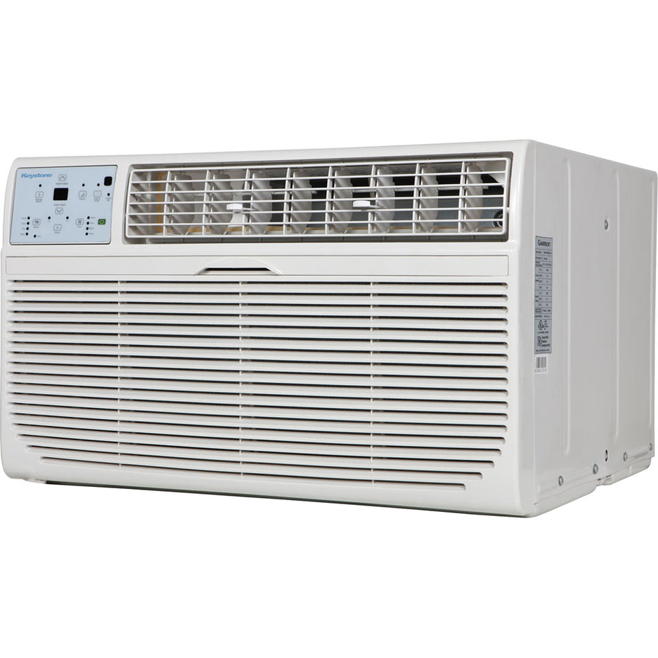 Keystone KSTAT14-2C 14,000 BTU Through the Wall Air Conditioner, 230/208 Volt, EER Rating of 10.5, Electronic Controls and Remote Control, Wall Sleeves Needed for New Installations Sold Separately